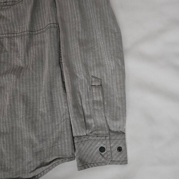 5.11 Tactical Men's Gray Striped Dual Chest Pockets Long Sleeve Shirt Size Small - Picture 11 of 16